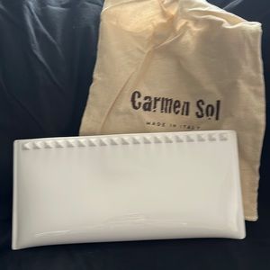 COPY - Carmen Sol white clutch